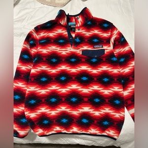 Patagonia Red Wild Desert Synchilla Pullover